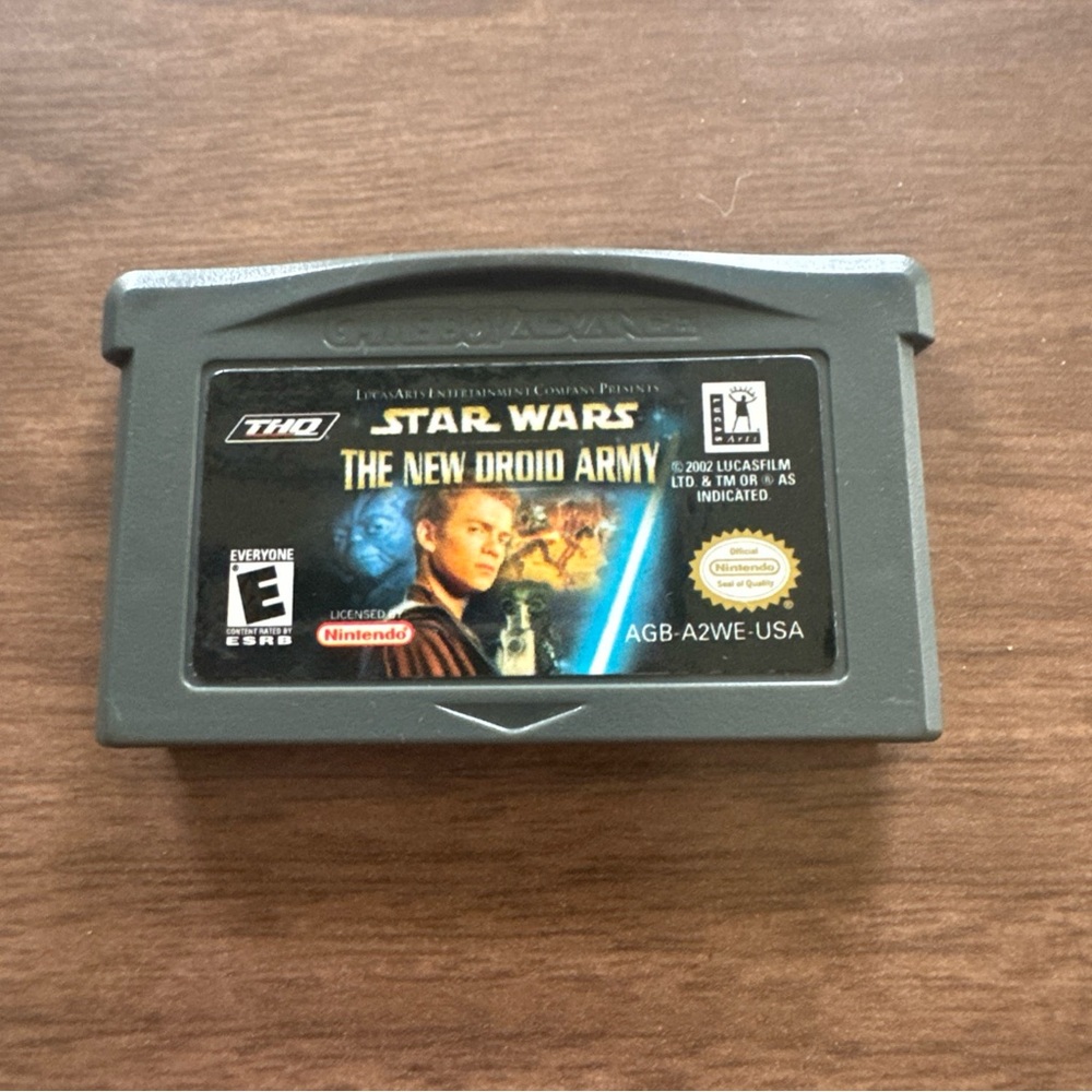 Game Boy Advance Star Wars: The New Droid‎ Army Nintendo GBA Authentic